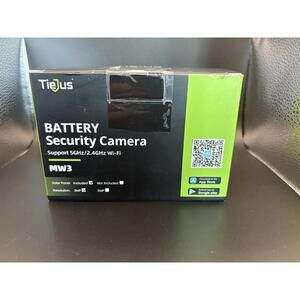 TIEJUS Home Wireless Outdoor Security Camera, Solar power NEW